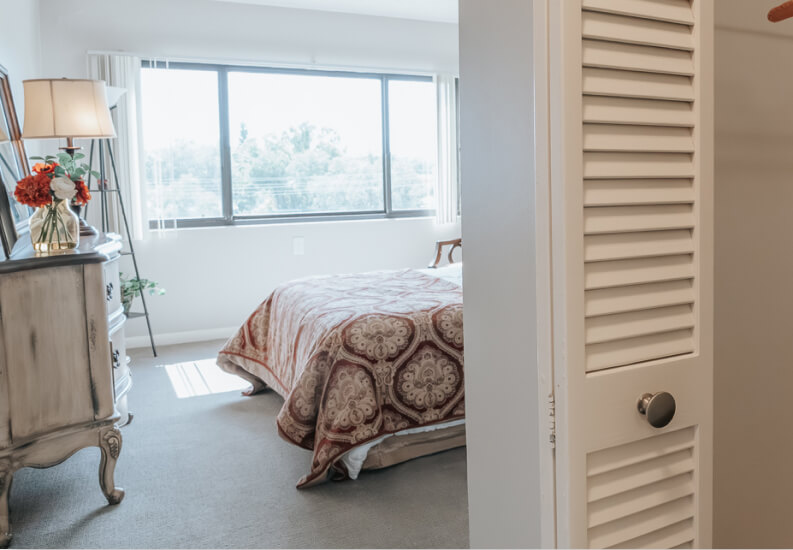 Bright Private Bedroom with Large Window at Assisted Living Facility Bright Private Bedroom with Large Window at Assisted Living Facility