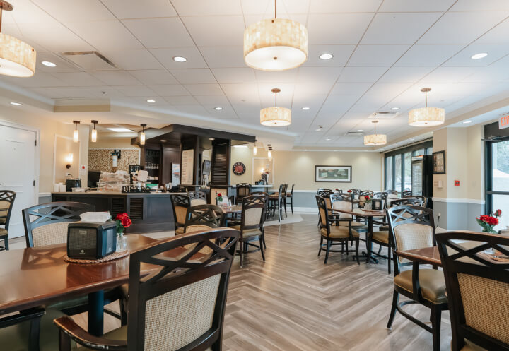 Spacious Dining Room at Independent Living Facility